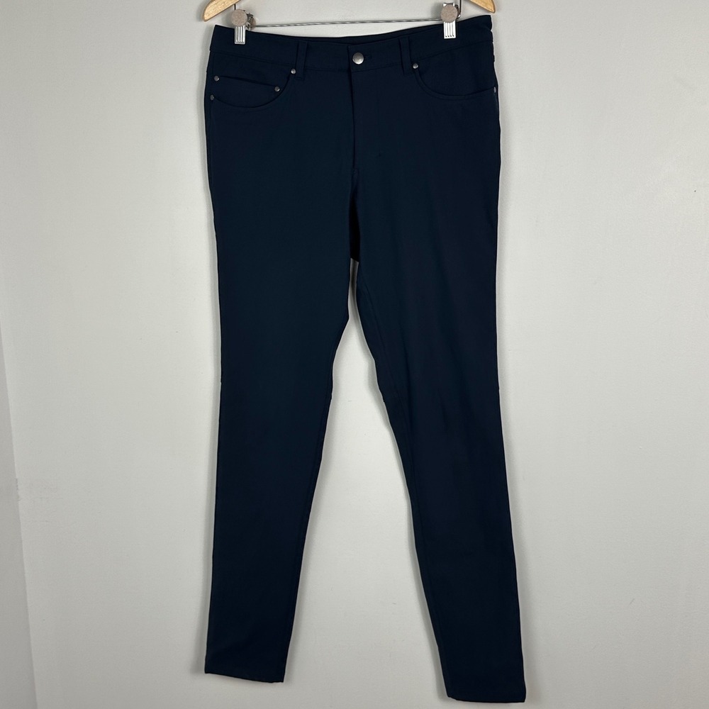 Lululemon ABC Navy Blue Pants Mens‎ Size 32 Skinny LM5593S Warpstreme